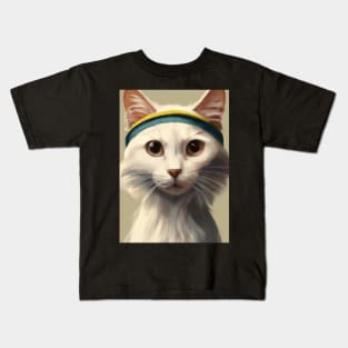 Tennis Cat Kids T-Shirt